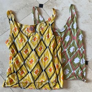 Two Tory Burch tanks